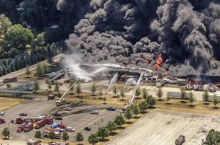Así fue la explosión en una planta industrial de Illinois, EE.UU.